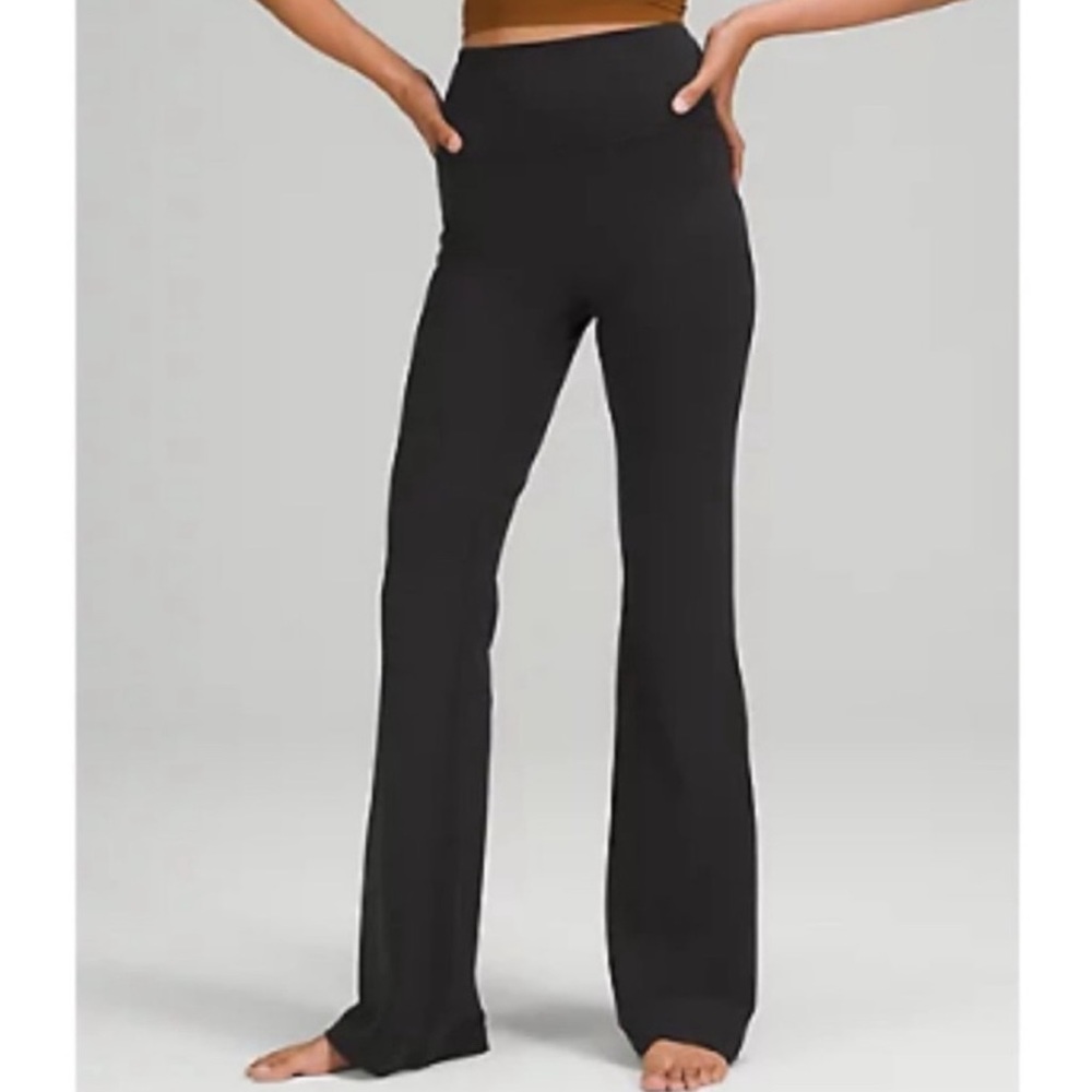 Lululemon Groove Super-High-Rise Flared Pant Nulu * BLACK - Picture 4 of 14